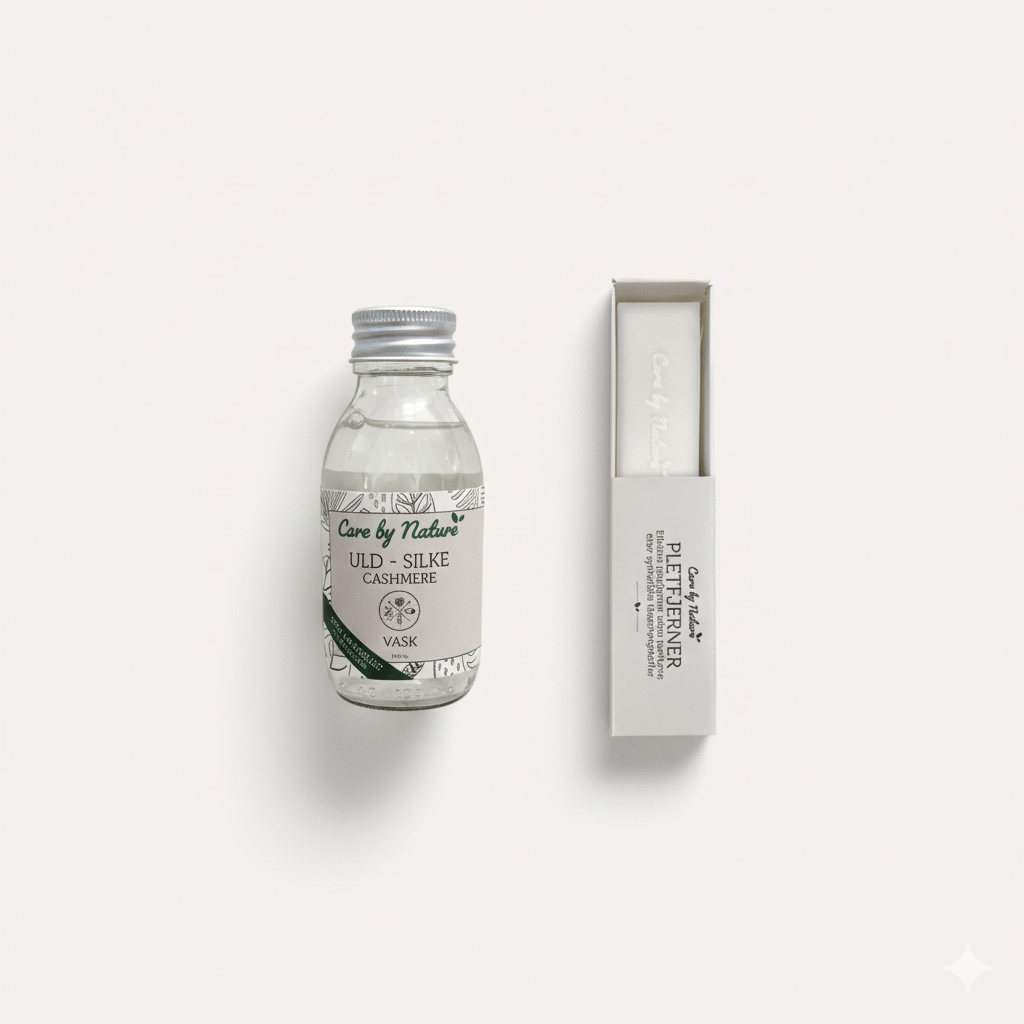 Naturlig pletfjerner + skånsomt vaskemiddel til uld, silke & cashmere