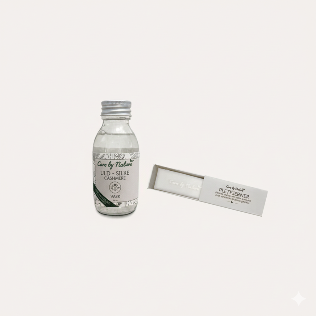 Naturlig pletfjerner + skånsomt vaskemiddel til uld, silke & cashmere
